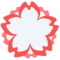 White Flower emoji on Messenger